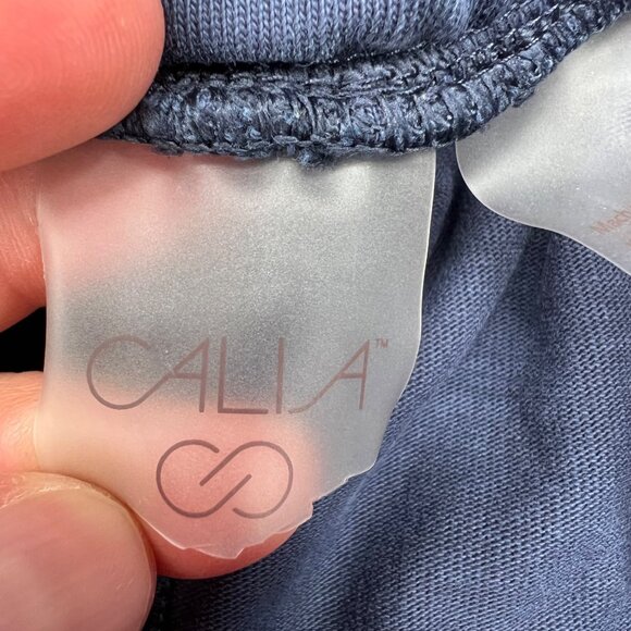 Calia Women's Large Navy Knit Elastic Waist Shorts - Picture 5 of 7